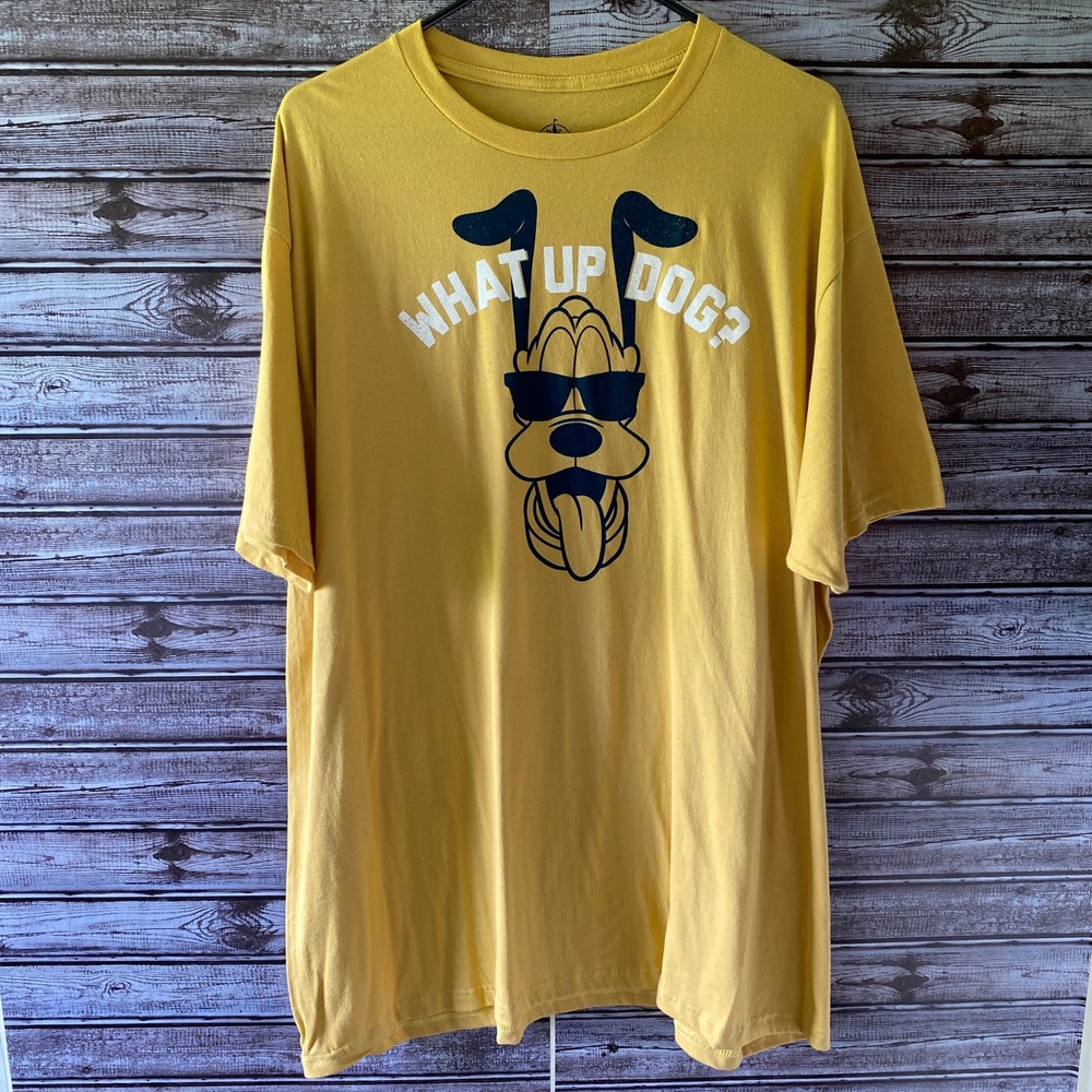 Disney Unisex Short-Sleeved Tee Size XXL Pluto Dog Yellow